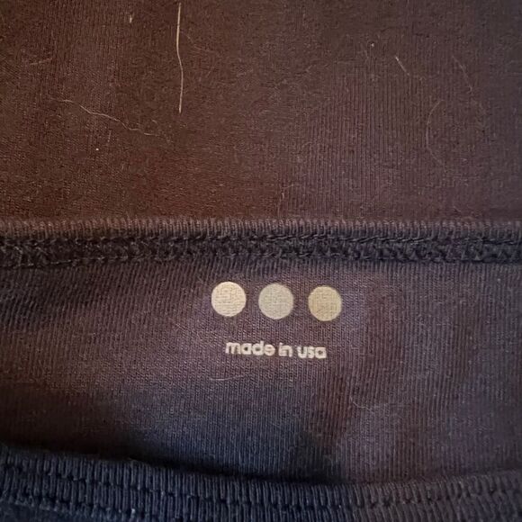 3 for $30! Three dots navy 3/4 sleeve tee - Picture 3 of 6
